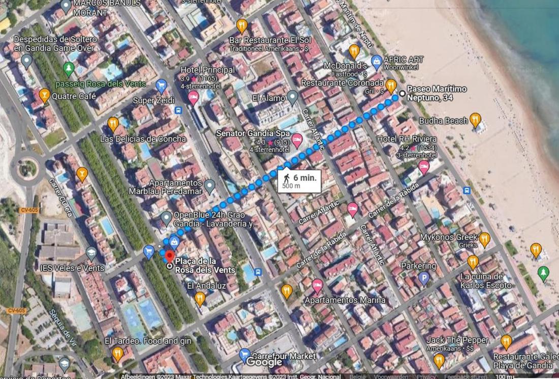 Jardin 5 Playa De Gandia - No Fiestas - Con Wifi Lägenhet Exteriör bild